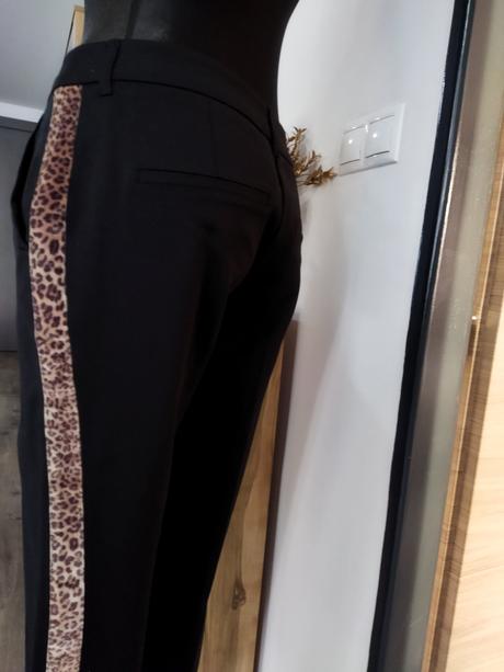 Elegantné nohavice s leopardim pruhom, mohito,m