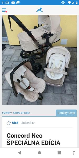 Chcem kúpiť bazárový kombinovaný kočík Concord Neo - oplatí sa, pruží?