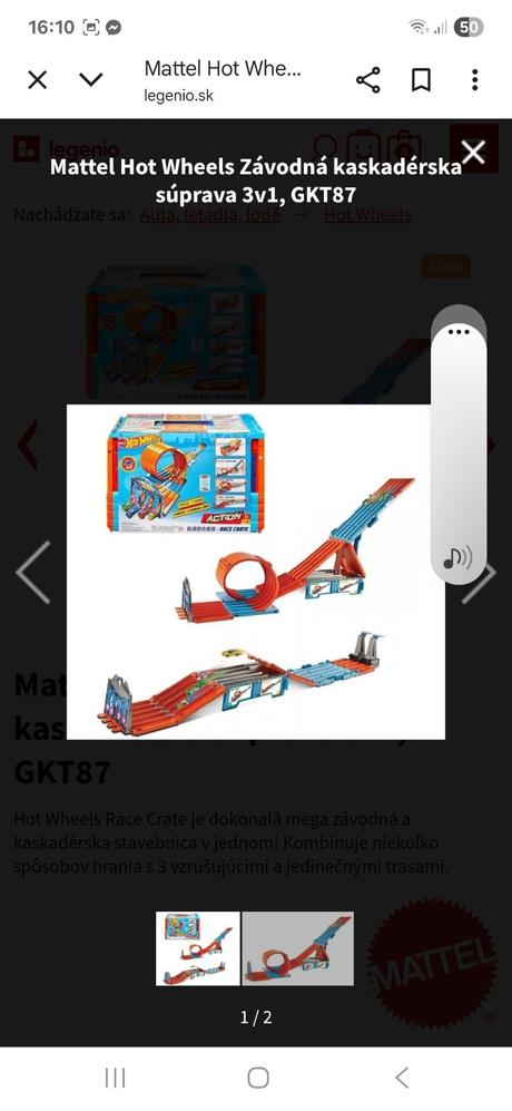 Hot wheels dráha 3v1, 