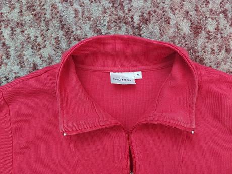 Tmavočervená mikina na zips, gina,m