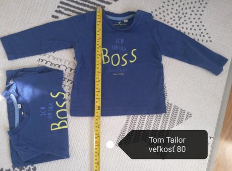 Tričko 2ks dvojičky, tom tailor,80