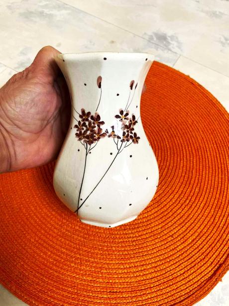 Starožitná stará porcelánová váza,