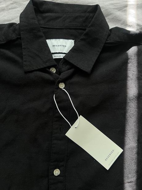 Cierna kosela, bavlnena, reserved,l