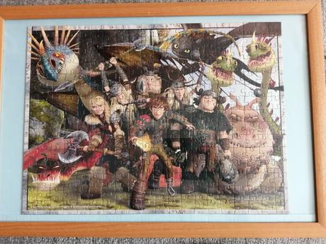 2 x puzzle obraz rapunzel a ako vycvičiť draka, 