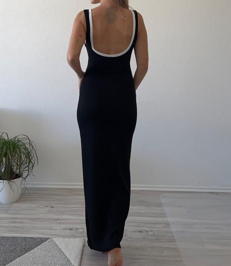 Maxi šaty h&m s výrezom, h&m,xs