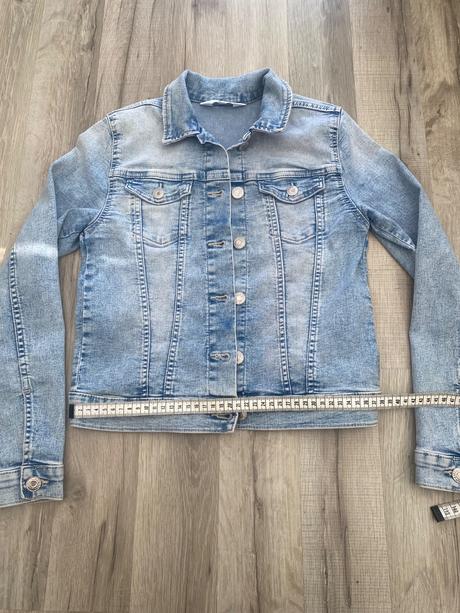 Riflová bunda, h&m,152