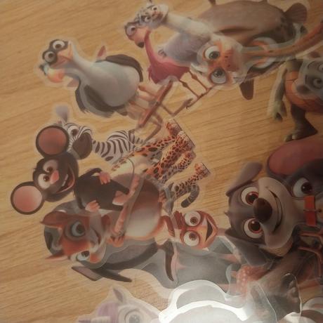 Balenie 50ks nalepeik zvierata,