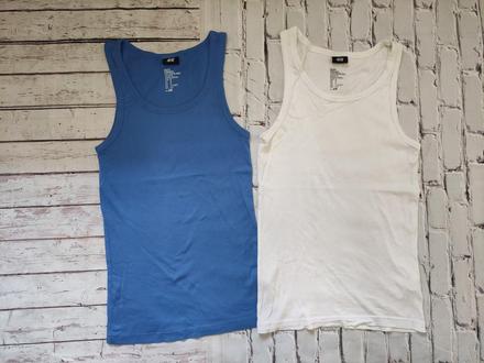 2x bavlnené tričko, h&m,s