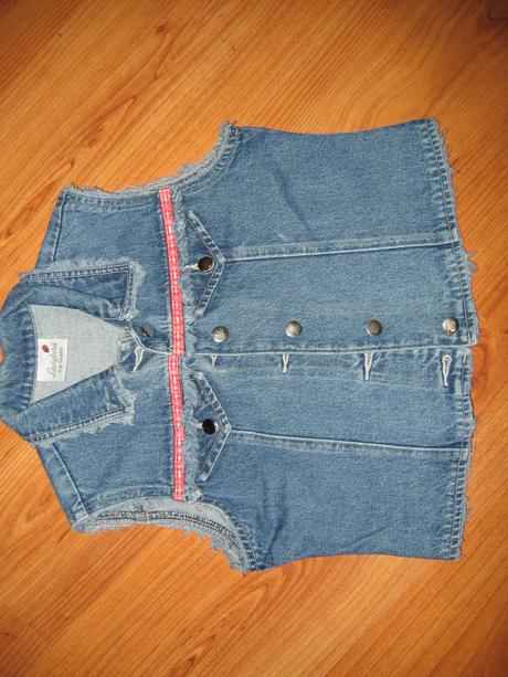 Dievčenská riflová vestička, 128