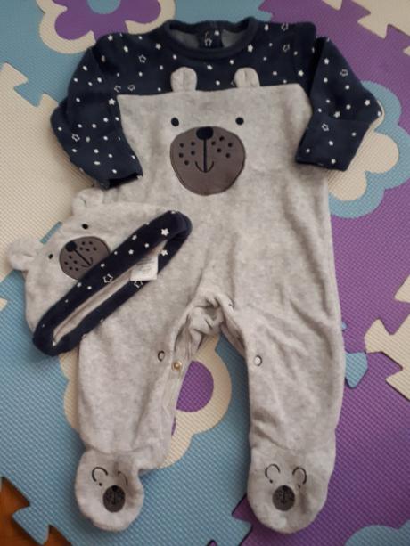 Overal +čiapka, primark,62