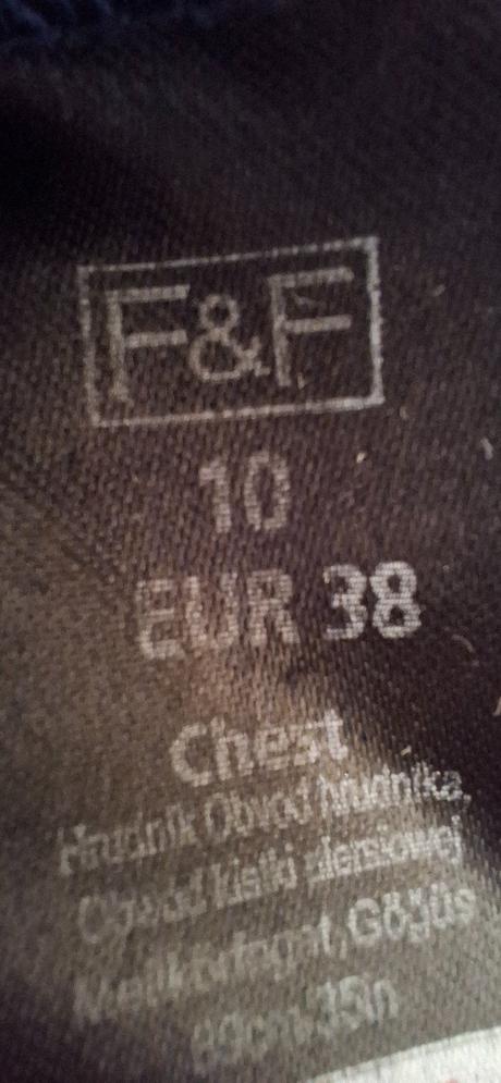 Ptedĺžené tričko, f&f,38