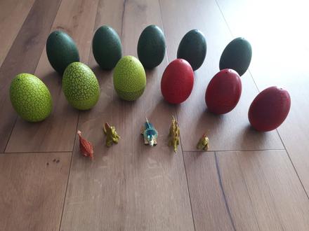 Dinosaury + vajíčka,