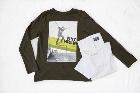 2x tričko dlhý rukáv + 1x krátky rukáv veľ.146/152, h&m,146