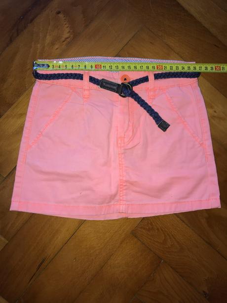 Minisuknička - lososová, broskyňová, h&m,116