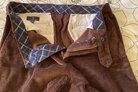 Pánske menčestrové  nohavice brooks brothers v. 32, 32