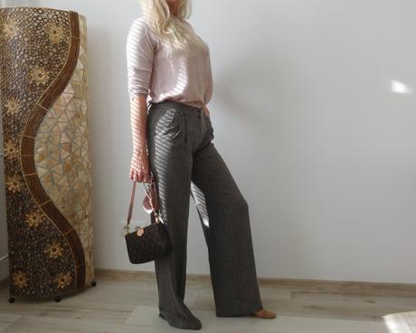 Nohavice pružné zrnitá látka 34, orsay,34