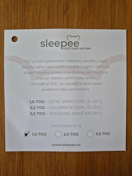 Spací vak sleepee letný - 2 ks, 