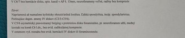 Pomoc s interpretáciou výsledkov MRI kŕčnej chrbtice