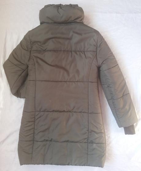 Olivovozelena predlzena vetrovka 40/42, 40