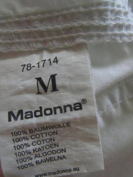 Biele kraťasy, madonna,m