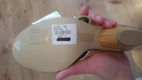 Zlaté sandále č.37, 37