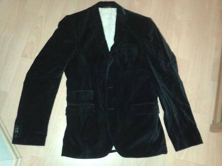 Cierne zamatove sako, m