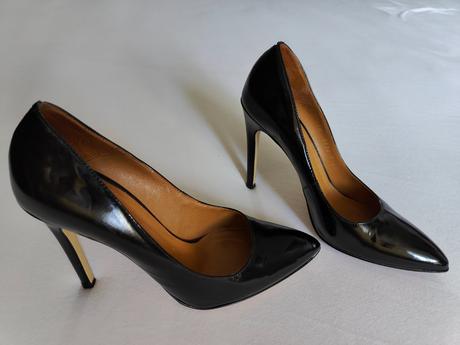 Kožené lodičky na podpätku, gino rossi,38