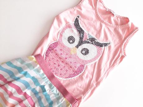 Dievčenske triko so sovou, 140