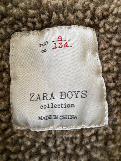 Kožená bunda zateplená pre frajera, zara,134