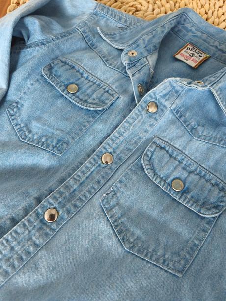 Riflová košela denim 116, denim,116