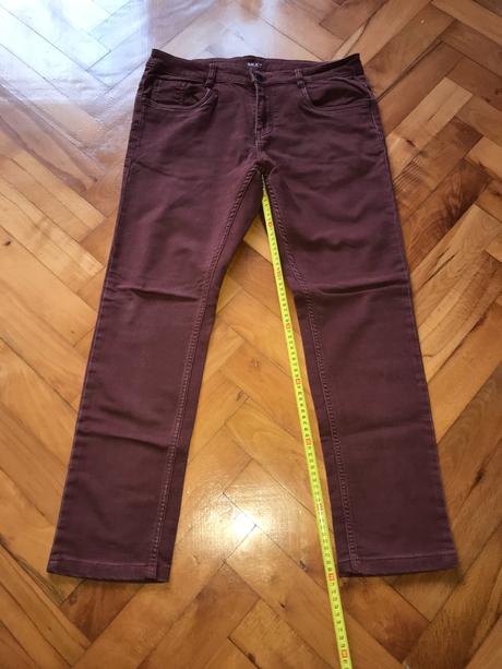 Elastické bordové nohavice, 34