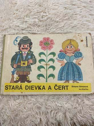 Staré retro lepolero stará dievka a čert 1978,