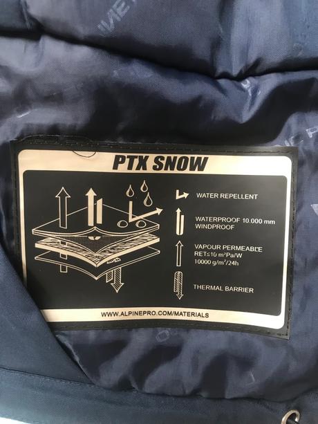 Zimná bundička, alpine pro,128