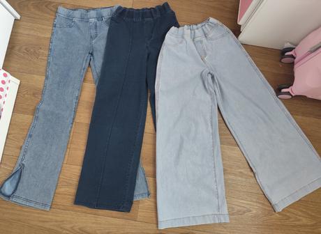 3x elastické rifle , veľkosť 140, h&m,140