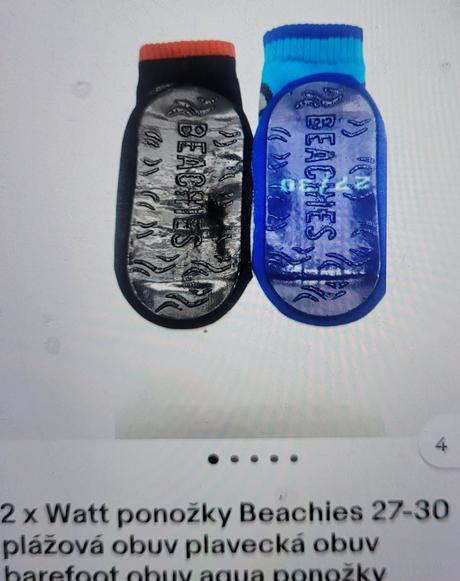 Plážové ponožky 36/38,