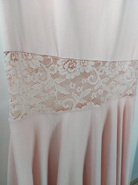 Letné šaty - svetloružové, m