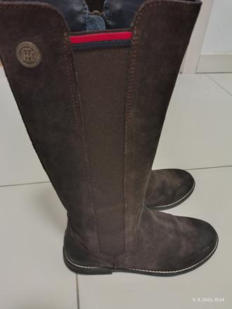 Detské kožené čižmy, tommy hilfiger,36