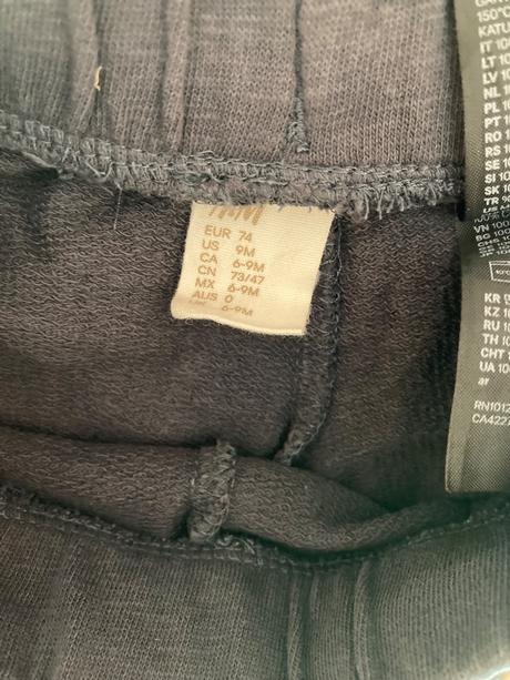 Tepláky, h&m,74