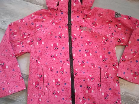 Teplá softshelová bunda sovičková 146, 146