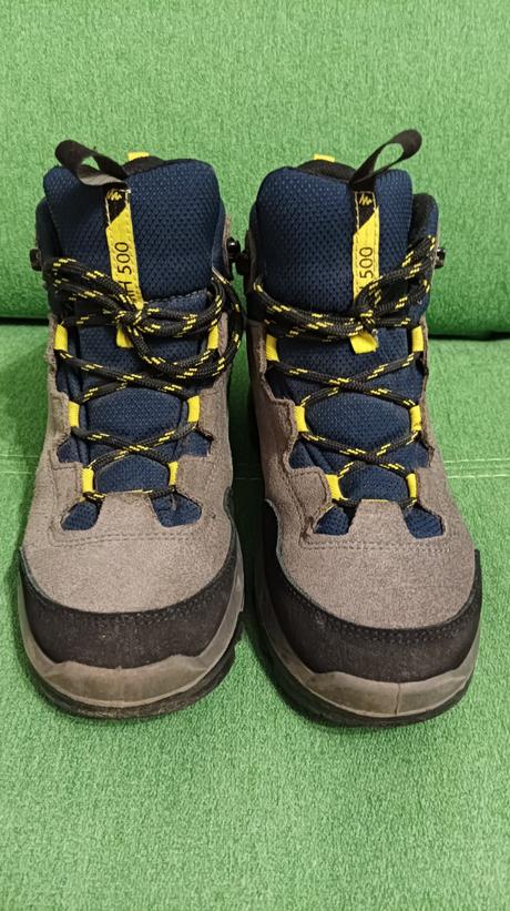 Chlapčenské turistické topánky quechua, quechua,35