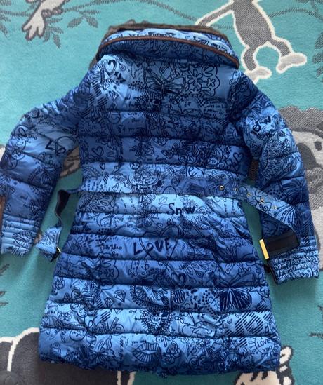 Zimná bunda modrá desigual v.38 top stav, desigual,38