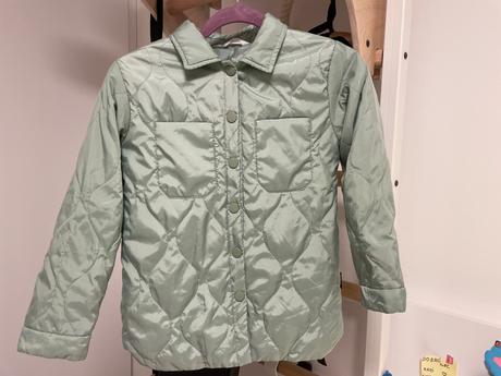 Prechodova bunda, svwtlozelena, vel. 134, h&m,134