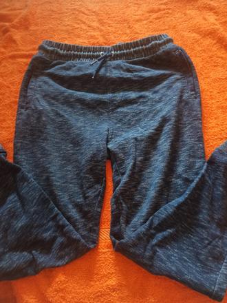 Tepláky, nosené, melirovane, 140/146, h&m,140