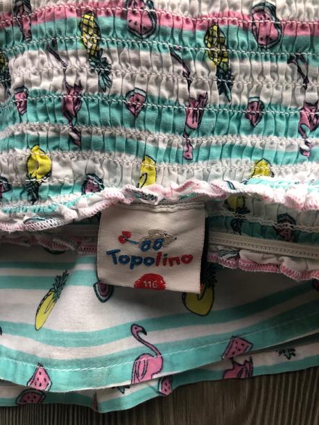 Letné šaty na ramienka, topolino,116