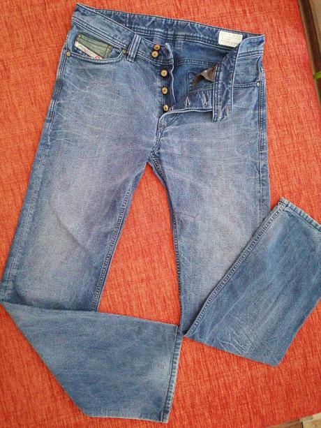 Riflové nohavice pánske 32, diesel,l