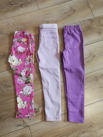 Elastické nohavice 3 ks, 110