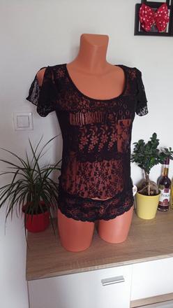 Čipkovaný top/tričko v.m, m