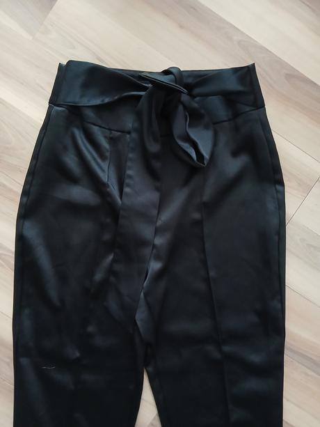 Elegantné saténové nohavice zara xs, zara,xs