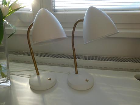 Nočné lampy kovové-flexibilné rameno s husím krkom, 