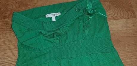 Zelené minišaty s mašľou xs / s, new look,36